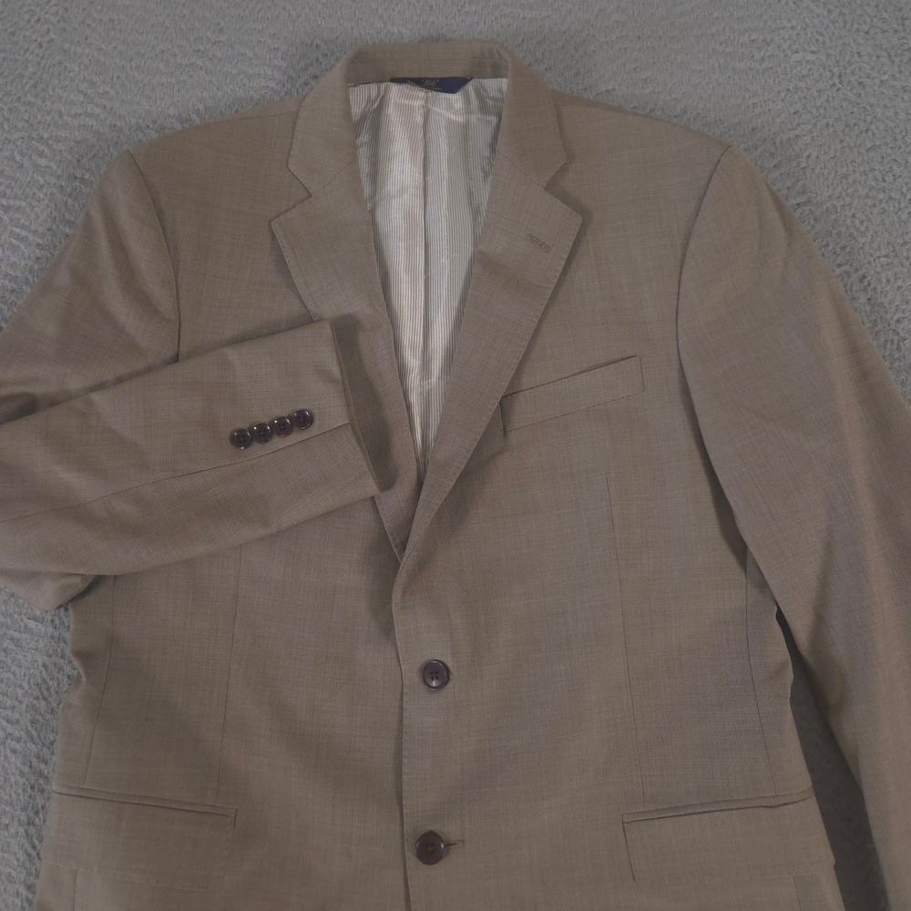 Brooks Brothers Blazer Mens 42 Short Explorer Fitzgerald Fit Wool Blend Stretch